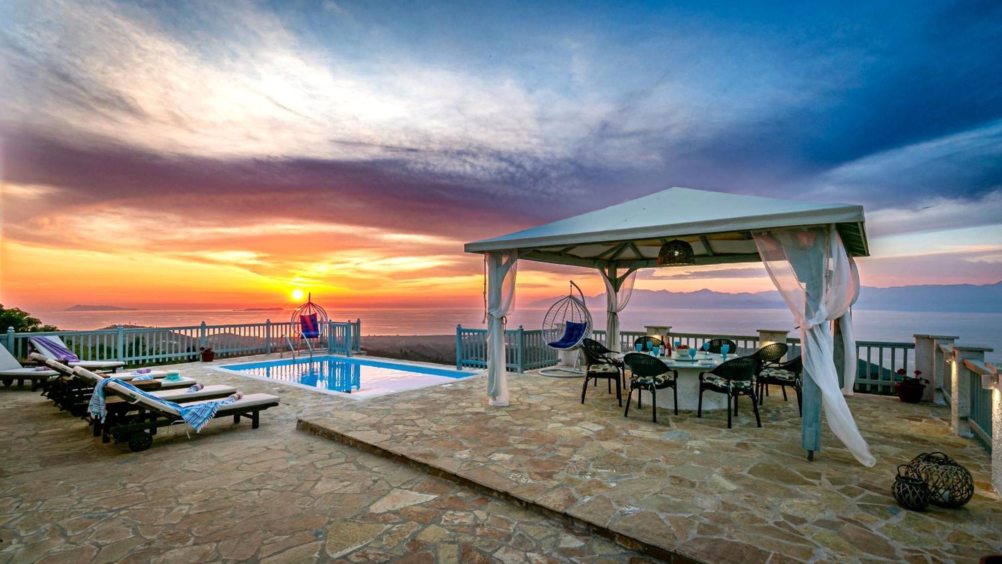 Villa Orizontas Corfu, Private Villa With Breathtaking Views Loutses Dış mekan fotoğraf