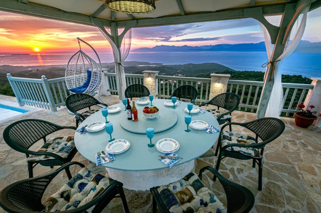 Villa Orizontas Corfu, Private Villa With Breathtaking Views Loutses Dış mekan fotoğraf